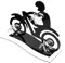 HEATSHAKING Acrylic Glasses Stand Riser Turntable Motorcycle Decor Sunglasses Eyeglasses Holder Motorcycle Stand Eyeglass Risers Motorcycle Accessories Motorcycle Wall Art Scooter Motor Bike