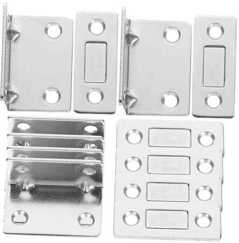 Zerodeko 6 Set Magnetic Door Catch Ultra Thin Cabinet Door Magnets Strong Magnet for Bifold Closet Easy Install