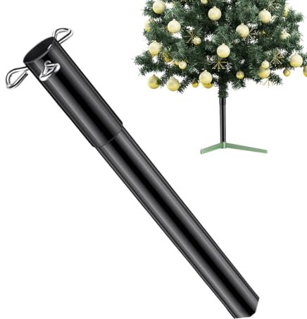 Estensione 'altezza 'albero di Natale artificiale – Robusto supporto regolabile in altezza, asta in metallo regolabile | Estensore base per albero di Natale con viti di fissaggio per una