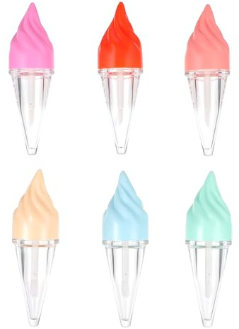 ABOOFAN 6 Stück Teiliges Ice Lippenstift Tuben Nachfüllbare Lipgloss Behälter Tragbar Leicht DIY Kosmetik Flaschen für Lipgloss Lippenöl und Lippenbalsam Aufbewahrung