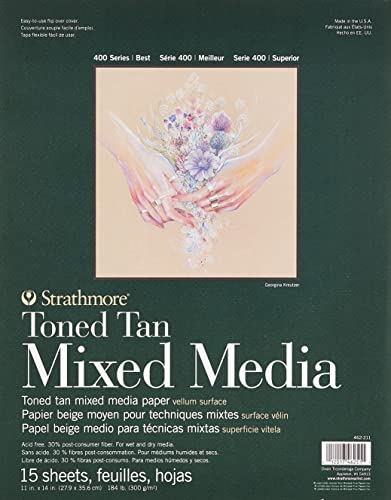 Strathmore 62462211 Tonpapier, 27,9 x 35,6 cm, 15 Blatt