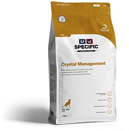 SPECIFIC® Crystal Management (FCD) 7kg - Trockenfutter für Katzen - Mit Omega-3 - Geringerer Salzgehalt - Zur Reduzierung von Struvitsteinen - Erwachsene Tiere - DECHRA Veterinary Products