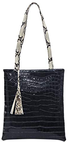 Lazzboy Damenmode Handtasche Große Kapazität Umhängetasche Einfarbig Computer Tasche(B)