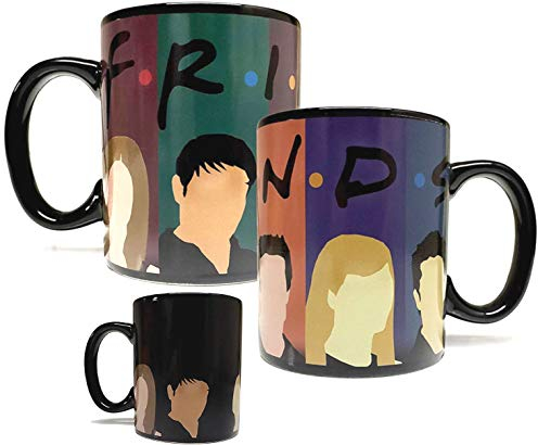 Mean Muggin Color Changing Heat Activated FRIENDS Mug - Grade A Ceramic - Giftable Foam Packaging - Ideal For Any Drink - Inspired by Hit TV Show Friends