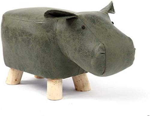 JWCN Fußschemel Tier Osmanische Fußschemel Kreative und süße Fußstütze Tritthocker Hocker Stuhl weich für Kinder Kinder Kalb 28 * 26 * 50CM-28 * 26 * 50CM_Nilpferd Uptodate