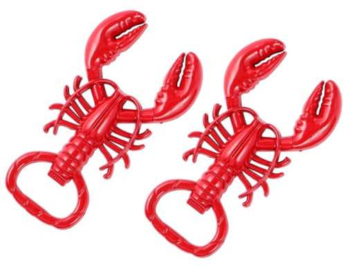Hemoton 2pcs Keychain Beer Bottle Opener Lobster Bottle Opener Beer Cap Opener Wine Opener Beverage Opener Party Favor for Summer Party Beer Enthusiast