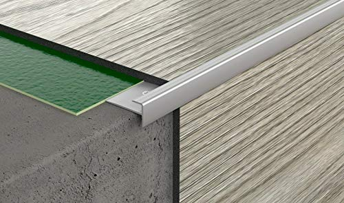 LVT CL Stair Nosing Vinyl Flooring Stair Edge Profile Trim 90 cm (2.95 ft) TMW Profiles (CL 5mm)