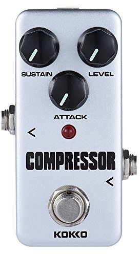 Btuty FCP2 Compressor Pedal Portable Guitar Effect Pedal Mini Compressor Sustainer Effect Pedal Instrument Accessory for Electric Guitar