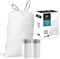 Code P (50 Count) 13-16 Gallon Heavy Duty Drawstring Plastic Trash Bags Compatible with simplehuman Code P | 1.2 Mil | White| 50-60 Liter