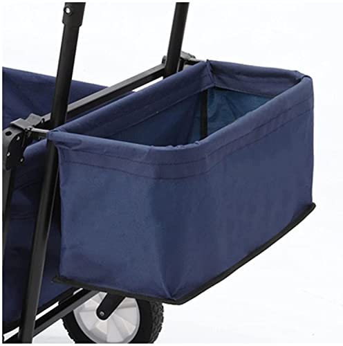 TMXKOOK Faltbarer Bollerwagen Folding Hecktasche Outdoor-Einkauf Camping Hand drcken Tragbarer Trolley Warenkorb Zubehr