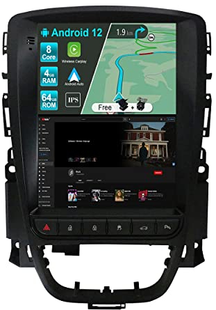 JOYX Android 12 Autoradio Passt für Excelle GT/XT Astra J (2006-2016) - [4G+64G] - Eingebaut DSP/Carplay/Android Auto - Kamera KOSTENLOS - 9.7 Zoll 2 Din - Support SWC WiFi BT DAB Fast-Boot 360-Kamera