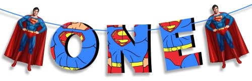 Seyal® Geburtstagsparty-Dekoration – Superman One Banner