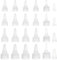 BENECREAT 48PCS 4 Größen Natural Twist Bottle Cap Squeeze Bottle Replacement Caps White for Glue Dispenser Bottles, Handwerk Reparatur Und Kunst