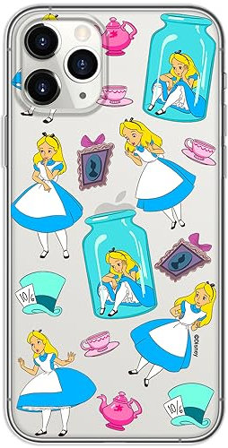 ERT GROUP mobile phone case for Iphone 11 PRO original and officially Licensed Disney pattern Alice 011 optimally adapted to the shape of the mobile phone, partially transparent