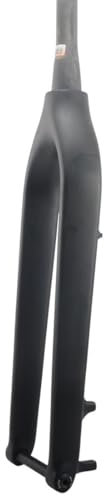 HIMALO Carbon-MTB-Gabel 26/27.5/29 Mountainbike-Starrgabel 15x100mm Steckachse Fahrrad-Gabel Scheibenbremse Verjüngtes Rohr Gewindelos Vorderradgabeln Leichtes Gewicht (Color : Matte, Size : 3K)