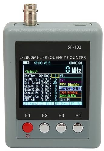 SF-103 A-SF103 Tragbarer Frequenzzähler 2 MHz – 2,8 GHz für Funkgeräte, Walkie-Talkie-Frequenzmesser für DMR und Analog, Zubehör für Funkgeräte