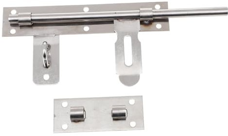 DOITOOL Chiavistello in Acciaio Inox Scorrevole Antifurto Per Porte e Cancelli Installazione Facile Con Viti Sicurezza Rafforzata Con Design Blocca Porta Anti-intrusione
