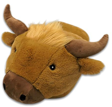 Puckator Highland Coo Giant Single Slipper Foot Warmer - Unisex - Adult - Braun - 7 cm height, 9 cm width, 25 cm length - Tier-Thema - Schuhwärmer