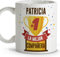 LolaPix Tazas originales para regalar. Taza personalizada. Tazas de cafe. Regalo compañera trabajo. Detalles compañeros de trabajo. Taza cerámica 330 ml.
