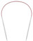4mm Circular Knitting Needles - 40cm Flexible Cable, Metal Needles for Hats & Socks