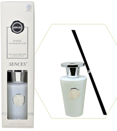 Boutique Reed Diffuser 300ml Scented Wick Fragrance White Sandalwood Aroma Boxed