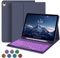 GKABXY Hülle mit Tastatur für iPad Air 11 Zoll (M3/M2), ipad Air 7 6 5 4 (2025/2024/2022/2020) 10,9 Zoll, mit Stifthalter, QWERTZ Layout, 7 Farben Magnetische Abnehmbare Bluetooth Tastatur, Violett