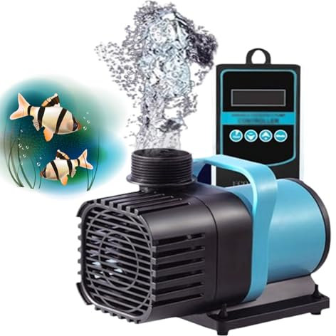 MEIYIYA Aquarium DC Water Pump, 50w Submersible Water Pump with Controller, 10 Levels Of Water Volume Adjustable, 3 Modes, for Aquarium, Fish Tank, Pond