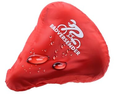 Generisch Wasserdichter Fahrrad Sattelbezug | Universal Sattelschoner | Regenschutz | Rot