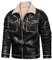 Generico Giacca in Pelle Sintetica da Uomo Giubbotto in Similpelle Casual Stile Biker Giubbino Uomo Autunno Giubbotto Chiodo Uomo Pelle