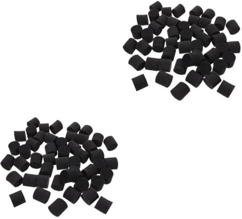 Kisangel 2 Sätze Hydroponische Baumwollpflanzung Basilikum Anlage Indoor-hydrokulturgarten Hydroponischer Schwammblock Würfel Hydrokultur-kit Torfmoos Schaum Baumwolle Black 100 Stück * 2