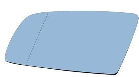 VREFOEAX Spiegelglas Ersatz Auto Beheizte Seite Rückspiegel Glas Anti-Fog Abtauen Flache Spiegel Objektiv Für E60 E61 E63 E64 2003-2011 Außenspiegel Glas(Left Side)