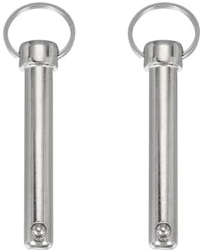 QUARKZMAN Perni a sgancio rapido, diametro 1/2 (12 mm), lunghezza utile 2,44 (62 mm), lunghezza totale 4,02 (102 mm), penna Bimini Top in acciaio al carbonio per accessori per barche, confezione da
