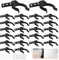 YnewL Sockelleisten Clips, 24 Stück Sockelleiste Küche mit 72 Schrauben 72 Expansionsrohr, Robust und langlebig Küchen Sockelblende, Küchensockel Befestigung für 32-42mm Küchenfüße