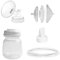 Momlacto Breast Pump Parts Compatible with Spectra S1/S2/9Plus, Full Set Replacement Parts Include Flange,Duckbill Valve,Backflow Protector,Tube,Bottle, Not Original Spectra Accessories (21mm Flange)