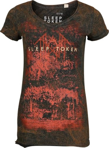 Sleep Token Even In Arcadia Frauen T-Shirt rost Band-Merch, Bands