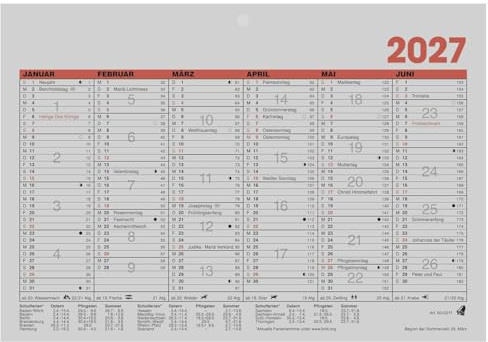 Glocken Tafelkalender 2027 | A5 quer