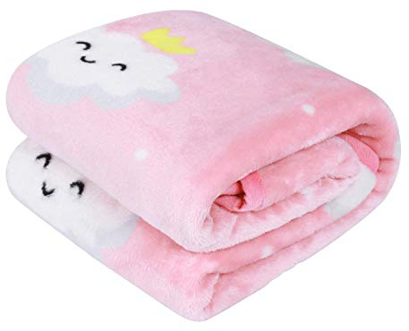 TILLYOU Babydecke aus Flanell, Fleece-Decke für Babybetten und für Kleinkinder