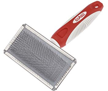EHASO Softzupfbürste für Hunde in verschiedenen Größen (Medium, Feld 10,7 x 4,8cm, Länge 18cm)