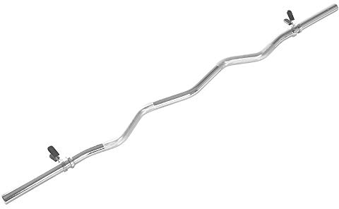 VirtuFit Curlstange - EZ Hantelstange - 120 cm - Federclip - 30 mm