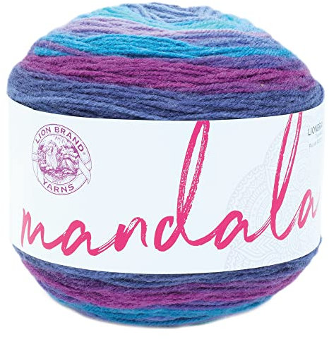 Lion Brand Yarn 525-244 Mandala Garn, Acryl, Hades, 1 Stück, 1770 Foot