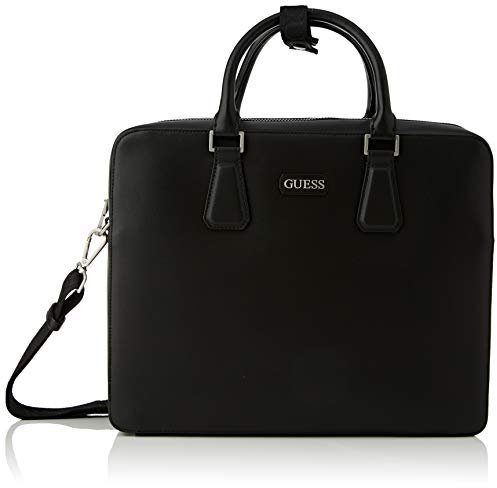 Guess Dan PU Workbag, Bags Briefcase Man, Black, One Size