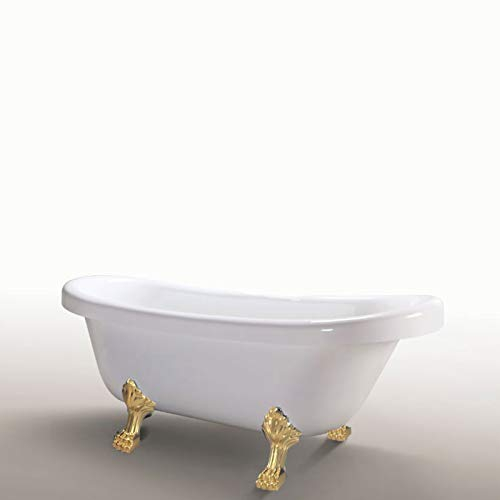 VASCA DA BAGNO INSTALLAZIONE LIBERA EPOCA RETRÓ Margherita Piedi Oro 170x80 cm