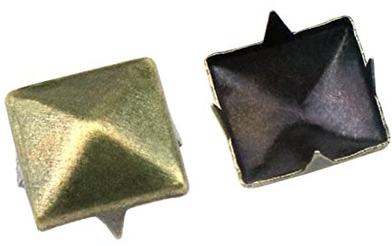 Coshar Pyramidennieten, viereckig, 10 mm, 500 Stück