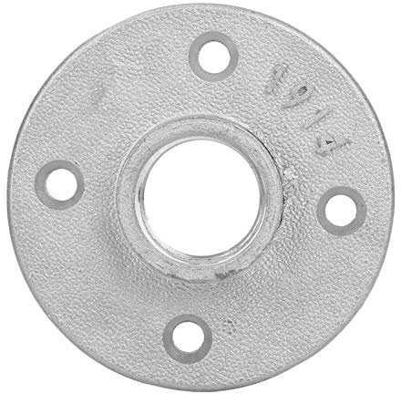 NGHSDO Flange Raccordi per Tubi in Ferro 10pcs DN20 4 Fori Strumento Hardware di Base Flangia 3/4 '' Filettatura a Vite Flangia in ghisa 4