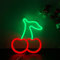 ENUOLI Cherry Shaped Neon Nachtlicht Neonzeichen USB & Batterie Powered Hängende Hochzeitszeichen Neuheit Wand Dekorative Kirsche Neonzeichen Für Geburtstag Weihnachten Party Kinderzimmer Wohnzimmer