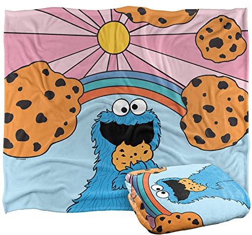 Sesame Street Cookie Monster Sunrisees Seidentuch, superweich, 152 x 127 cm