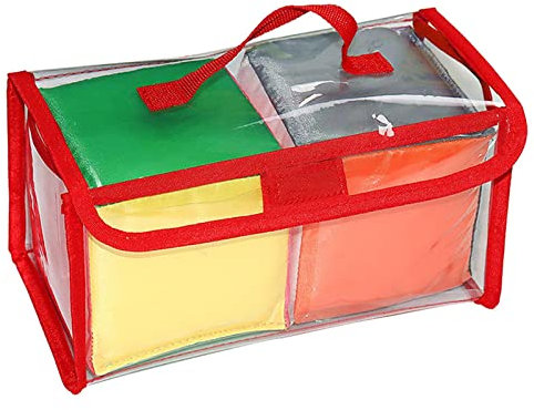 Dickly 2 Dadi Da Gioco Da 10 Cm Set Tasche Trasparenti Apprendimento Personalizzabili per Le Materie
