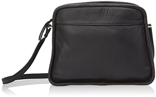 Fred de la Bretoniere Damen FRB0413 Crossbody soft grain l, Schwarz, Einheitsgröße EU