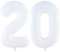 DIWULI Luftballon 20 Geburtstag - Zahl Deko Geburtstag