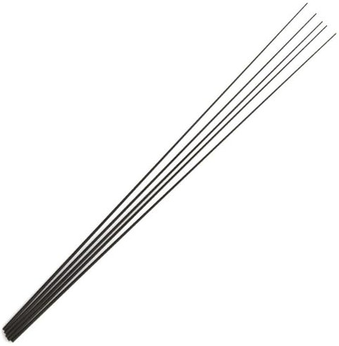 LureSport 5 Stück 39 cm solide Carbon-Rutenspitze blanko ohne Lackierung Rutenbaukomponenten Angelruten-Reparatur DIY-Zubehör (oben 1 mm Hintern 3 mm)